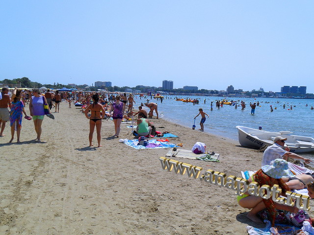 Пляж возле речки Анапки 12.07.2012г