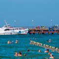 Пляж Витязево причал для морских судов
